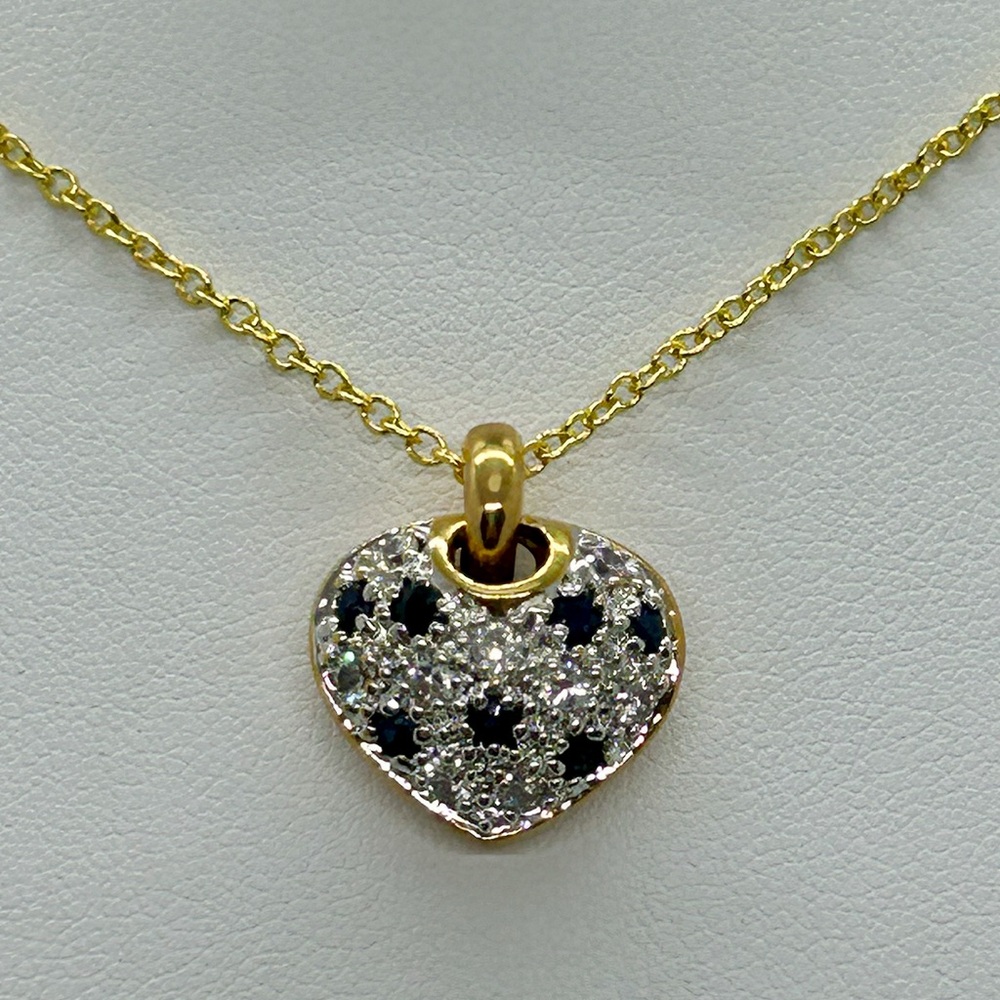 Swarovski Crystals Gold Heart Pendant Necklace